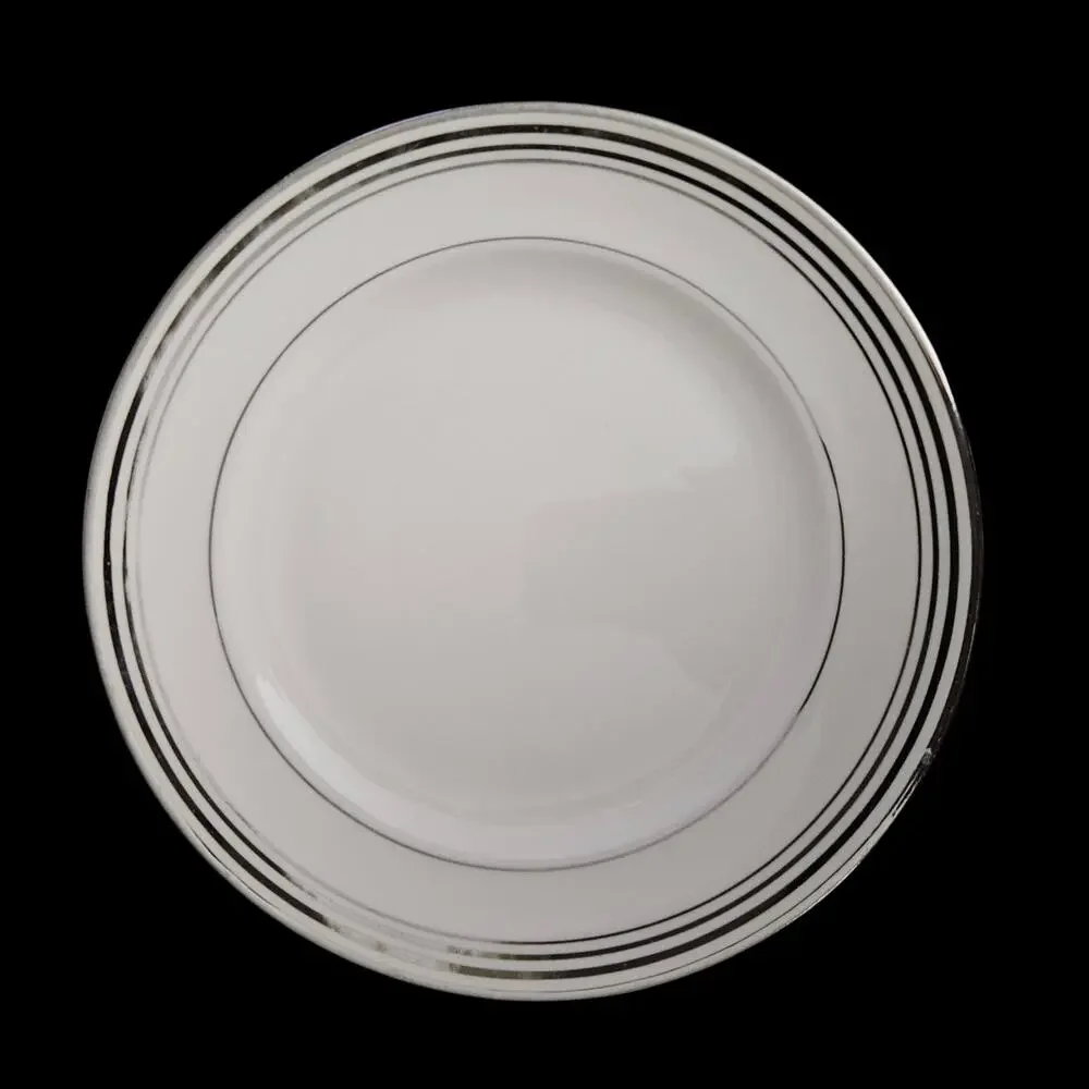 Pope Gosser Franklin Silver Band Salad Plates 7.5